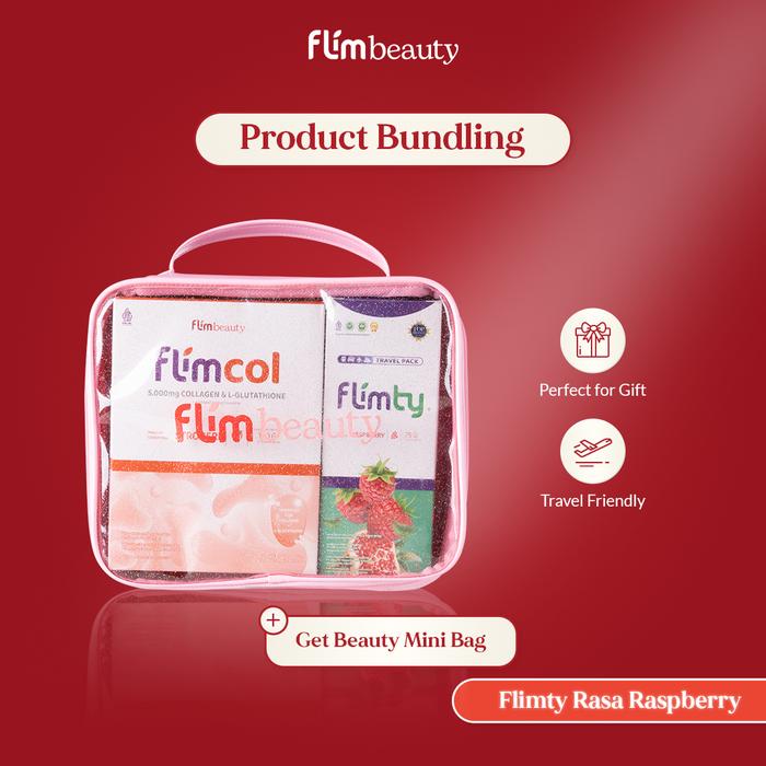 Gambar [Limited Edition] Bundling Mini Bag Flimcol + TP Flimty Raspberry dari Flimcol By Flimbeauty Kota Administrasi Jakarta Barat Tokopedia