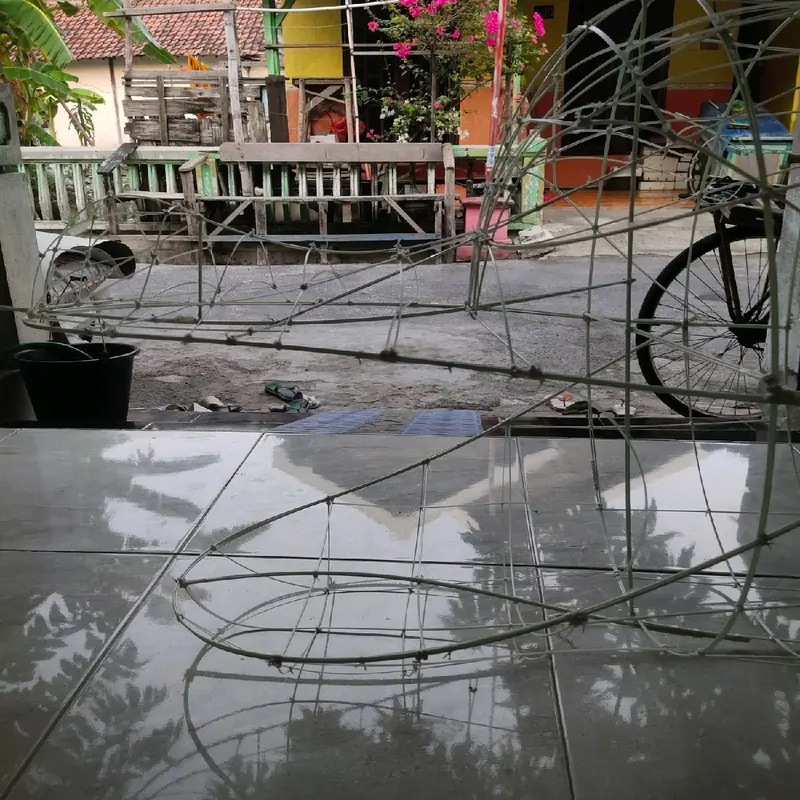 Layangan kerangka kepala naga 6