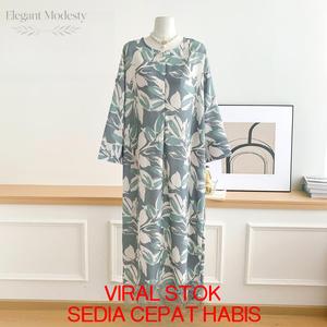 Trend Jubah Muslimah Moden 2026: Gabungan Tradisional dan Moden Longgar Elegan Sesuai Kerja dan Majlis – Jubah Muslimah Terbaru Malaysia dengan Poket Sisi Fesyen Anabia Budak Embroidery Lace Cey Kosong Corak Bunga Premium Emboss Bamboo Dress Style Kebaya