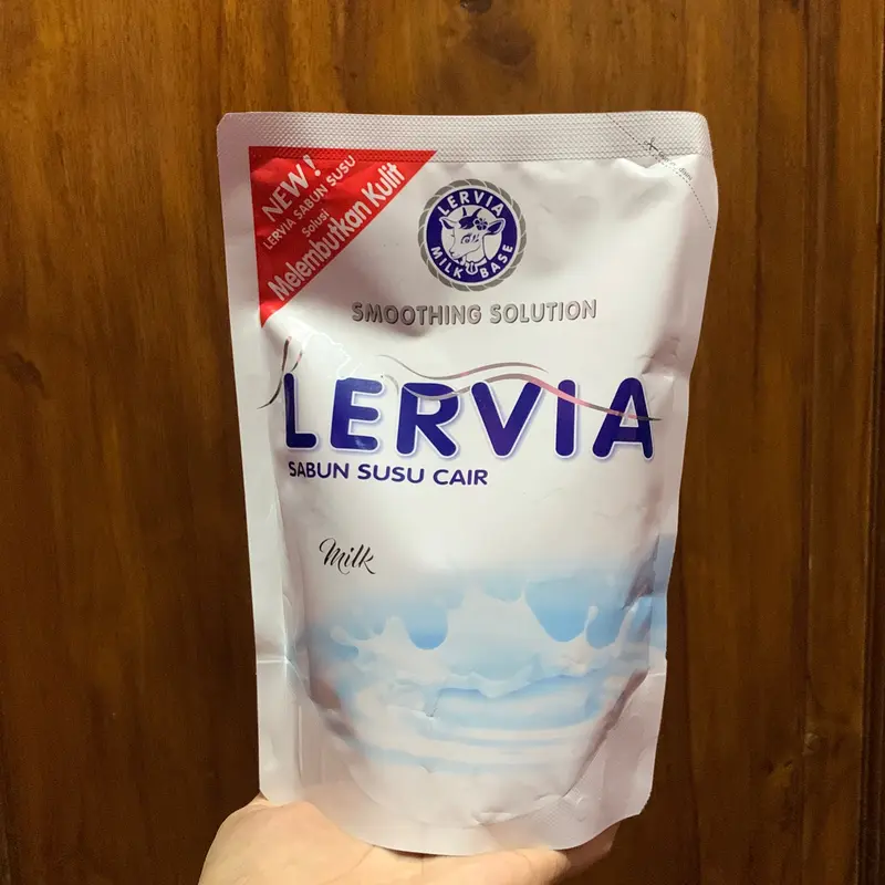LERVIA SABUN MANDI CAIR 400 ML MILK BODY WASH 2