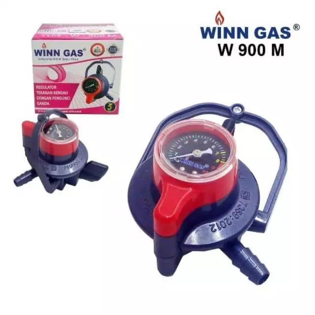 Regulator Gas Anti Bocor Winn Gas 900 Meter Dobel Lock ORIGINAL 2
