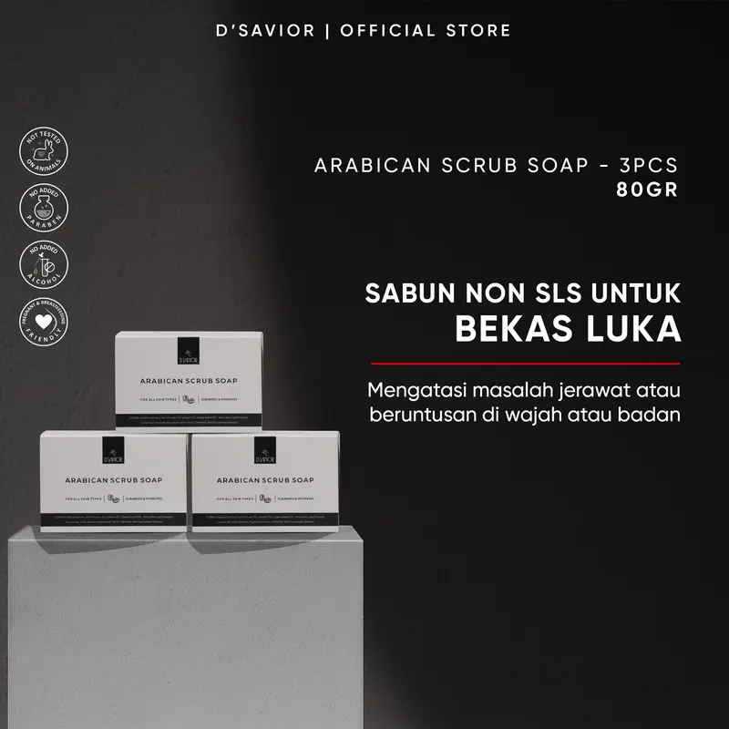 GET 3 Arabican Scrub Soap D'Savior - (Special Live Only) 2