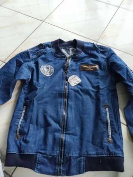 Product Review of JAKET BOMBER MODEL  BORDIRAN SIMPLE VARIAN WARNA BIRU TUA & BIRU MUDA Denim Jeans Nyaman Panjang Pria Top Distro Keren Atasan Casual from C**a 1
