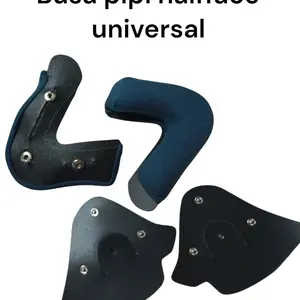 Busa pipi halfface universal kancing plus dudukan inner dan paku belah 3 kancing besi (kancing) Motorcycle