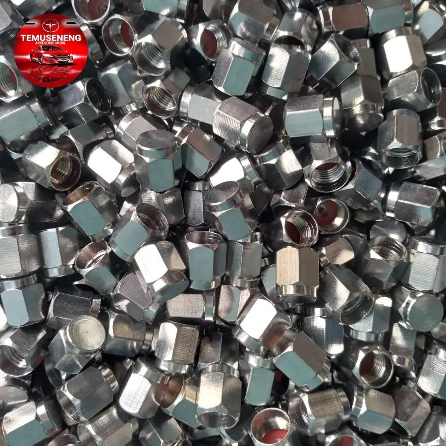 Tutup Pentil BESI Seal Chrome Untuk Ban Mobil Motor Sepeda Anti Bocor Ban Roda Tubless Non Tubless