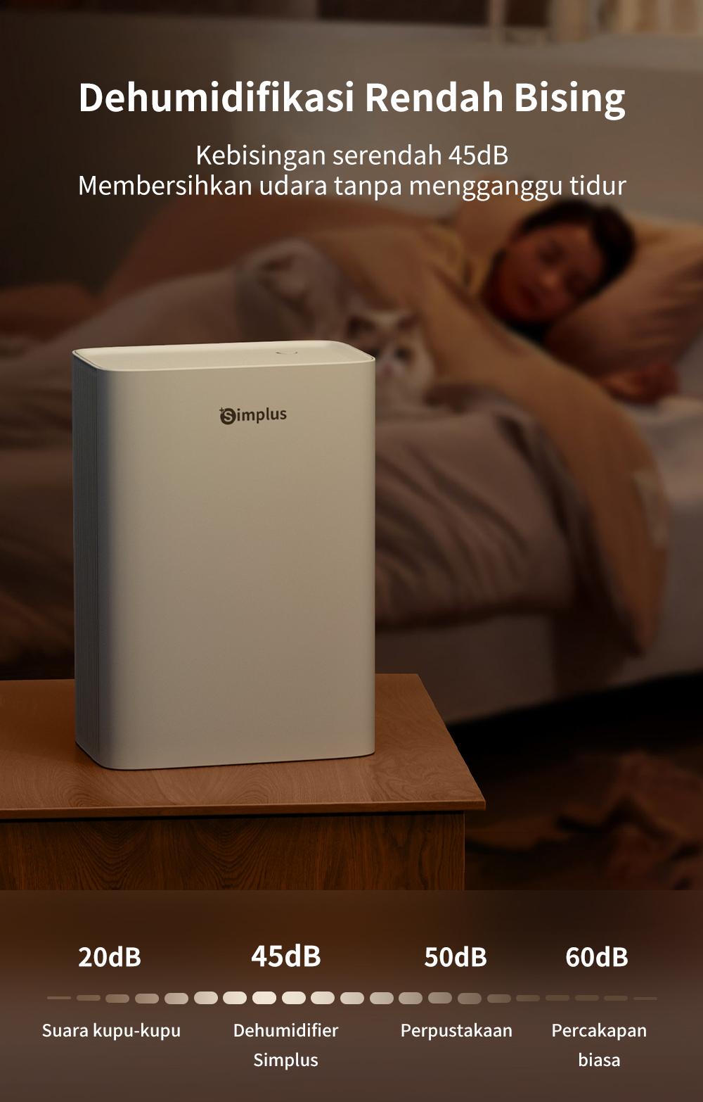 【SPECIAL PROMO】Simplus Dehumidifier Penyerap kelembapan 1.5L Kecil Efisien Mengeringkan Senyap Tahan Kelembapan Hemat Energi Untuk Rumah dan Kantor CUSH005-HPC