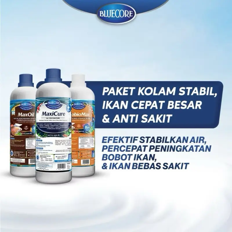 PAKET KOLAM STABIL, IKAN CEPAT BESAR & ANTI SAKIT - Bakteri Starter Penstabil Air, Vitamin Ikan dan Obat Ikan Lele dan Ikan Nila