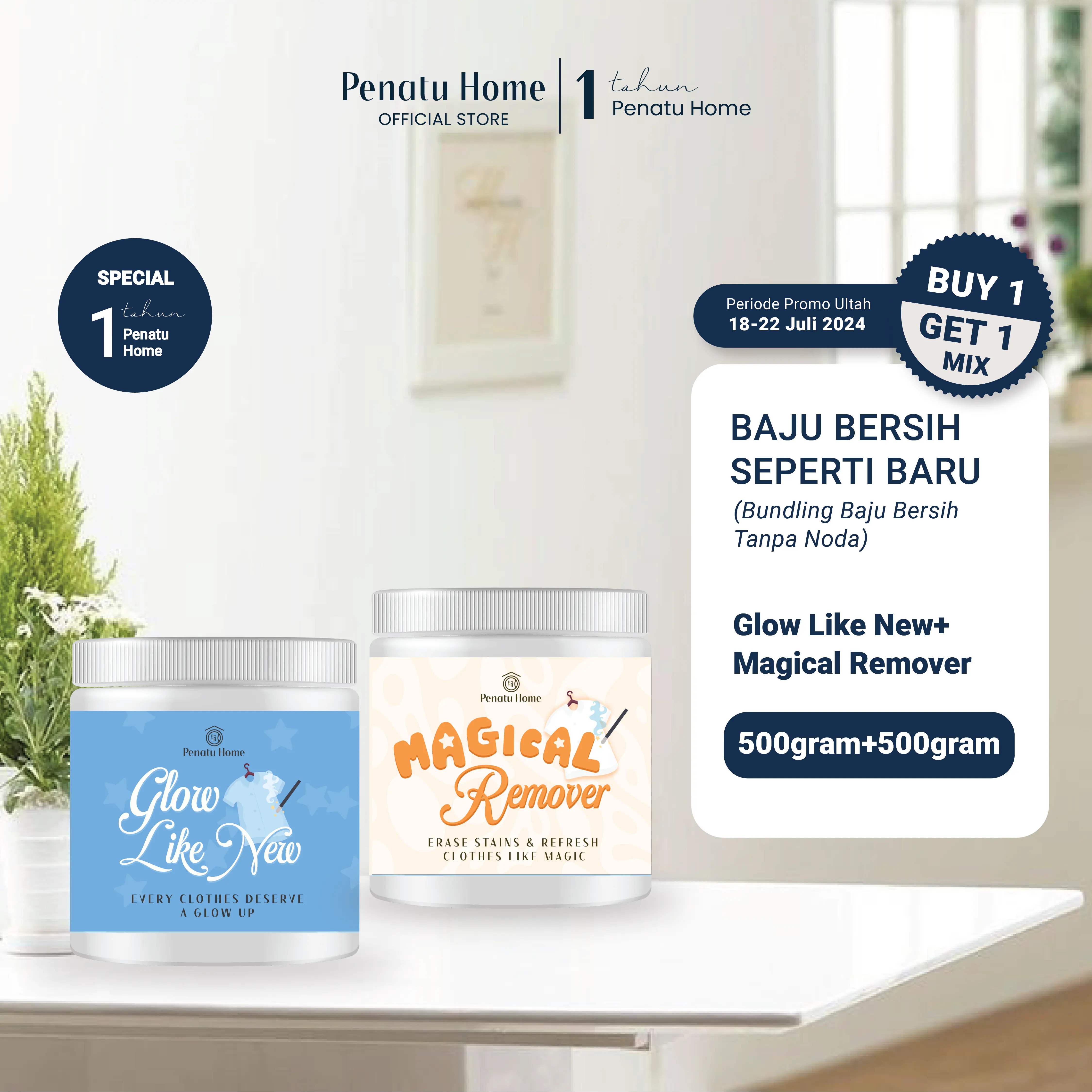 [Penatu Home] BUY 1 GET 1 MIX | Glow Like New & Magical Remover