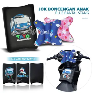 Jok Boncengan Anak Jok Motor Tambahan Plus Bantal Stang Untuk Semua Motor Matic & Bebek