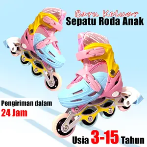 MS - Adjustable Inline Skates - Sepatu Roda Anak bisa berubah Model Menjadi Bajaj atau Mobil (dengan tambahan set Baut)