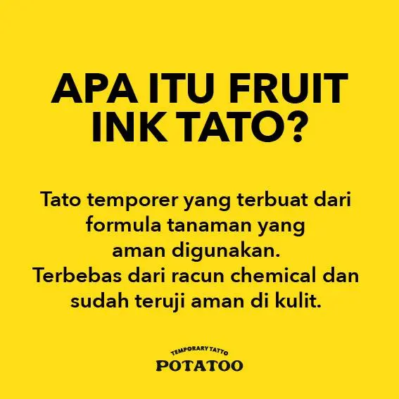 [FLASHSALE]  FRUIT INK Tatto Temporary Tubuh 3