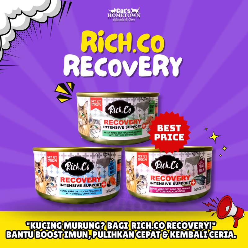 RICH CO. RECOVERY | Wetfood 170gm | Makanan kucing basah - TikTok Shop ...