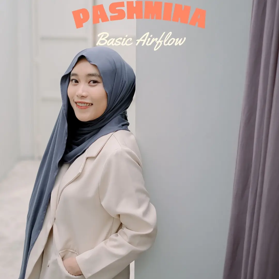 Pashmina Basic Rayon Airflow Kerudung Wanita Jilbab