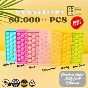 LKL x KUBOX - Cetakan Jelly Ball KUBOX Es Batu Bulat 33 grid ice cube tray alat pencetak Jelly atau Pudding Besar 2,8cm Plastik Cream Kitchenware
