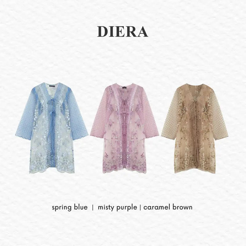 Bigissimo Eid Raya Series - Diera Tunik Outer Tulle | Atasan Wanita Brocade Premium Big Size Jumbo 6