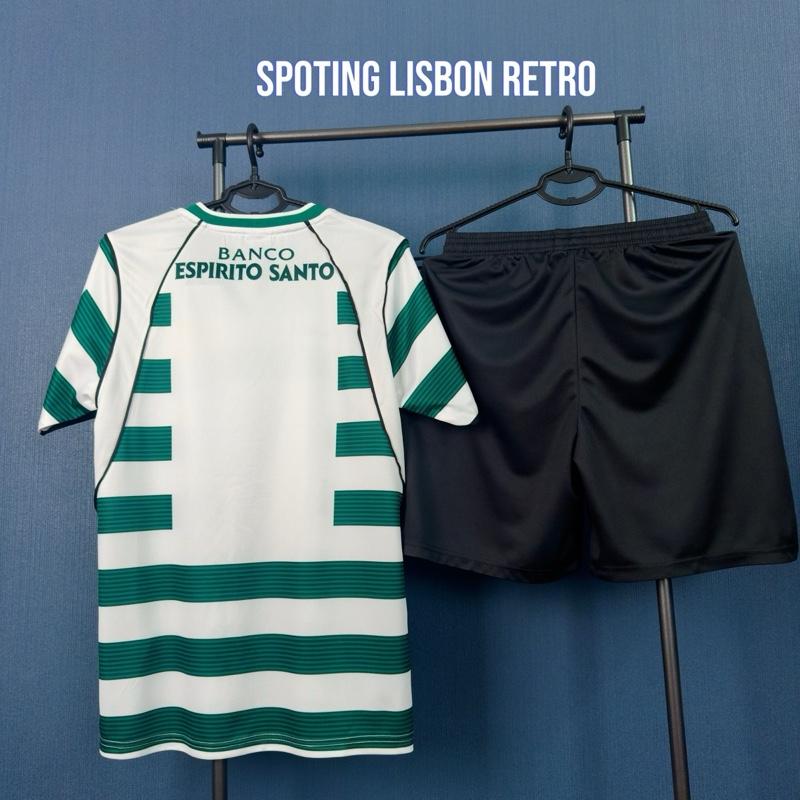 Bộ quần áo đá bóng Spot Tinh Lisbon Sân Nhà Retro Vải Thái - Sport