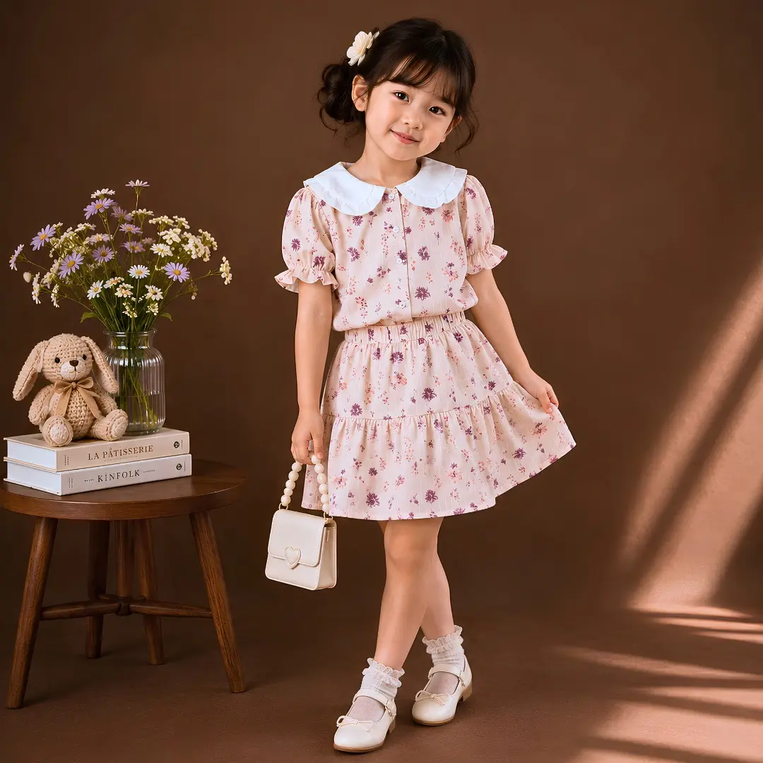 Baju Anak Perempuan - LANGSUNG KIRIM Setelan Anak Jiwon Motif Cantik Terlaris / Fashion Oneset Anak Perempuan Atasan Dan Rok Korean Style Terbaru