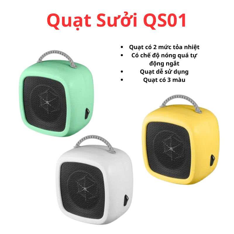 Quạt Sưởi Mini Để Bàn Homesmart Công Suất 500W Tiện Lợi QS01