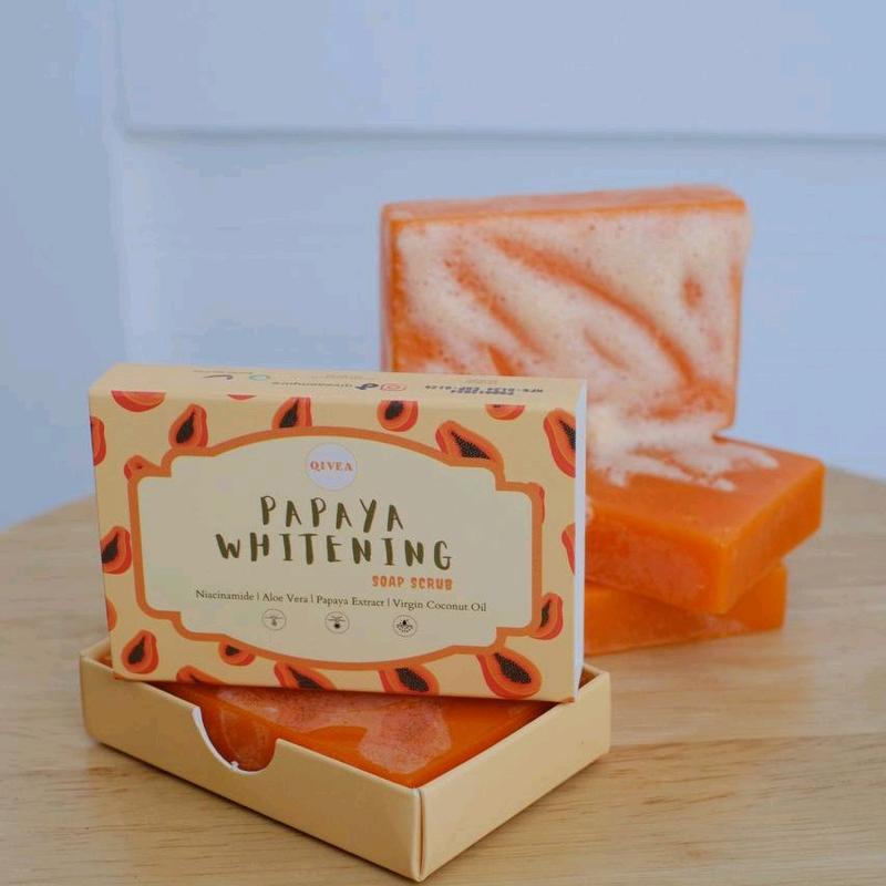 Qivea Sabun Papaya Whitening Face Soap Sabun Betik - TikTok Shop Malaysia