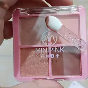 Eyeshadow 4 Palette Shimmer Matte ahan Lama High Pigmented Smooth Finish Waterproof Riasan Mata