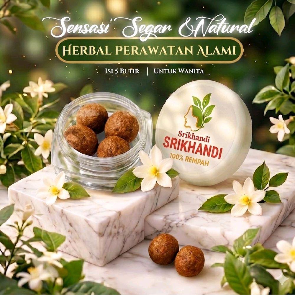 GURAH V SRIKHANDI ISI 5 KUNCUP kesehatan herbal wanita 100% Rempah untuk Perawatan Alami