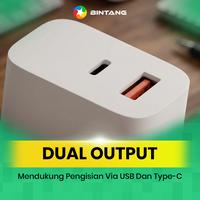 Gambar BINTANG C99Q Adapter Charger Fast Charging 65W Dual Port USB + Type C 30W dari Bintang Official Store Kota Tangerang 2 Tokopedia