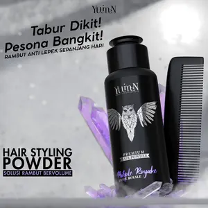 YUIMEN Hair Powder Pria Premium - Styling Rambut Bervolume & Anti Lepek - Aroma Grape - Bubuk Penata Rambut