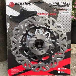 SCARLET - PIRINGAN CAKRAM DISC 300MM PNP MOTOR KARISMA / SUPRA X 125 / REVO 110 / FIT NEW / CS1 LUBANG BAUT 4 CEKUNG Motorcycle