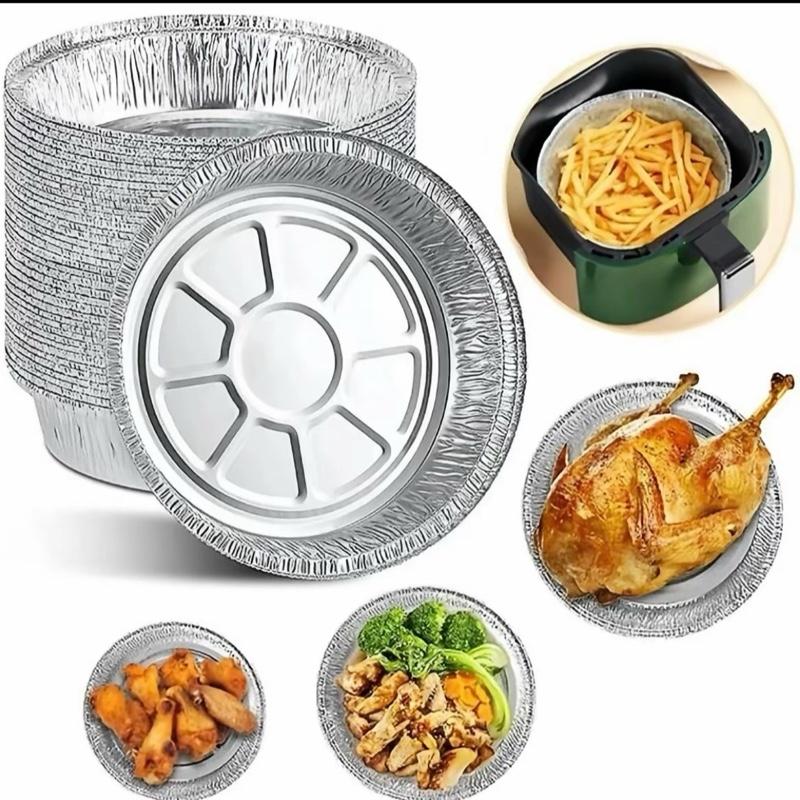 Set 30 khay giấy bạc lót nồi chiên không dầu , lò nướng  tiện lợi