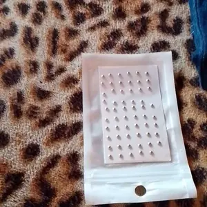 Sticker Anting Hidung Model Tempel Anting Hidung Tanpa Tindik Hiasan Wajah Gem AT1069