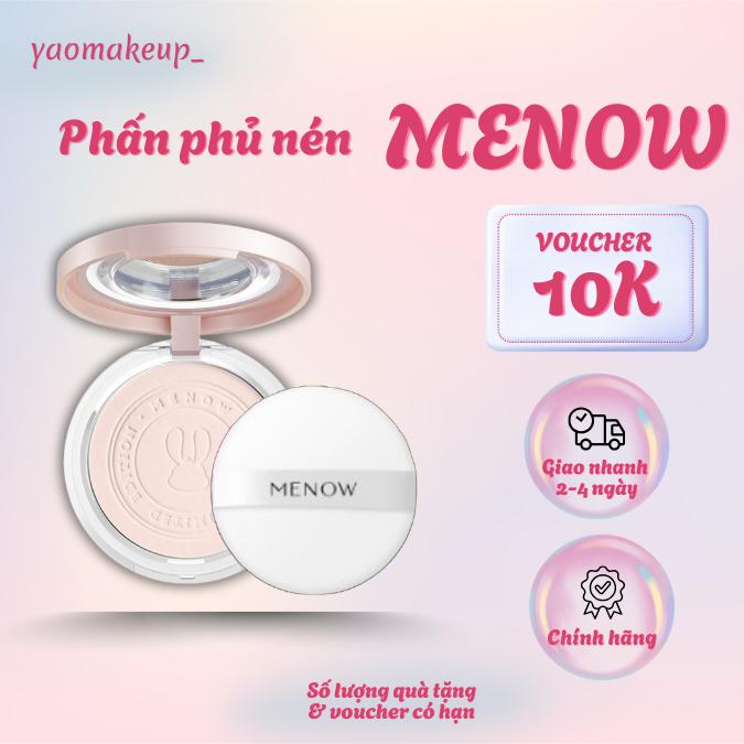 Xem quà ở phân loại Phấn Phủ nén kiềm dầu chống nước che phủ hoàn hảo MENOW Rabit Compact Powder 8.5gr Trang Điểm Cosmetic Mỹ Phẩm Phấn Phủ