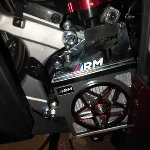 PAKETAN COVER RADIATOR SPINER 3D ARM TYPE BINTANG + LEHERAN RADIATOR