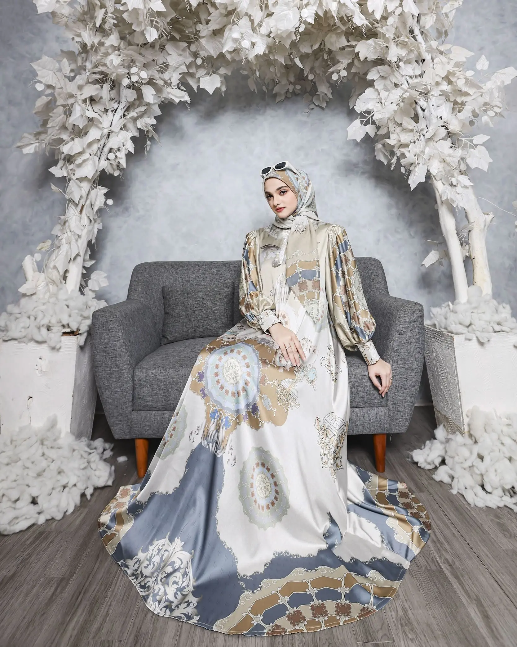 New GEONNA series(free scraft)silk premium digital printing sutra voal tryspan ultrafine