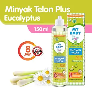 My Baby Minyak Telon Plus 8 Jam 150ML Mybaby Anti Nyamuk 8 jam Minyak Telon Menghangatkan Bayi
