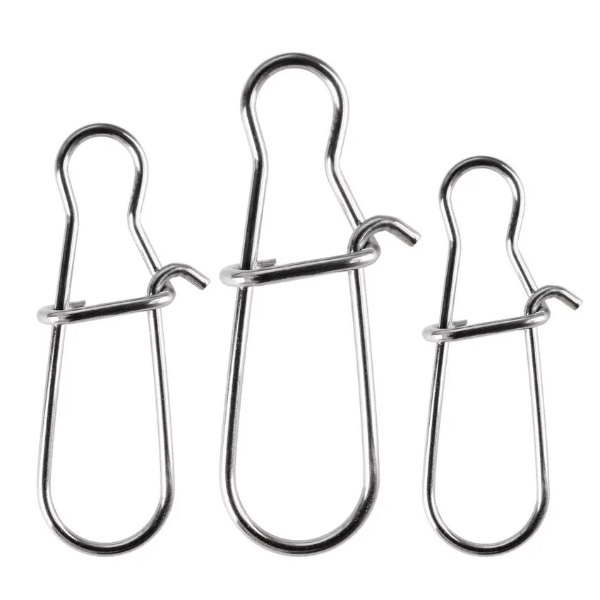 FTK 25pcs/pack Fishing Connector Opening Enhanced Gourd Pin Fishing Eight Shaped Ring Fishing Accessories