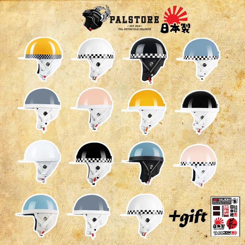 Mũ bảo hiểm nửa đầu Napoli Bosozoku Japan Style nửa đầu vintage - Mũ bảo hiểm moto Vintage 1 2 đầu Freeship