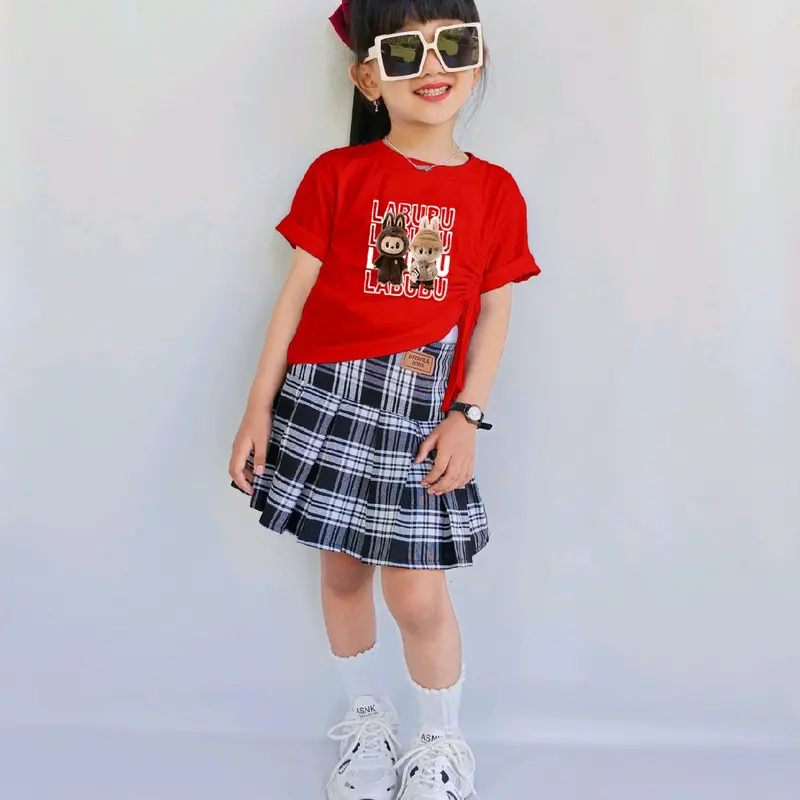 Setelan Rok Rempel Rok korean anak perempuan 8bulan-7tahun Katun Cewek Parsel 2