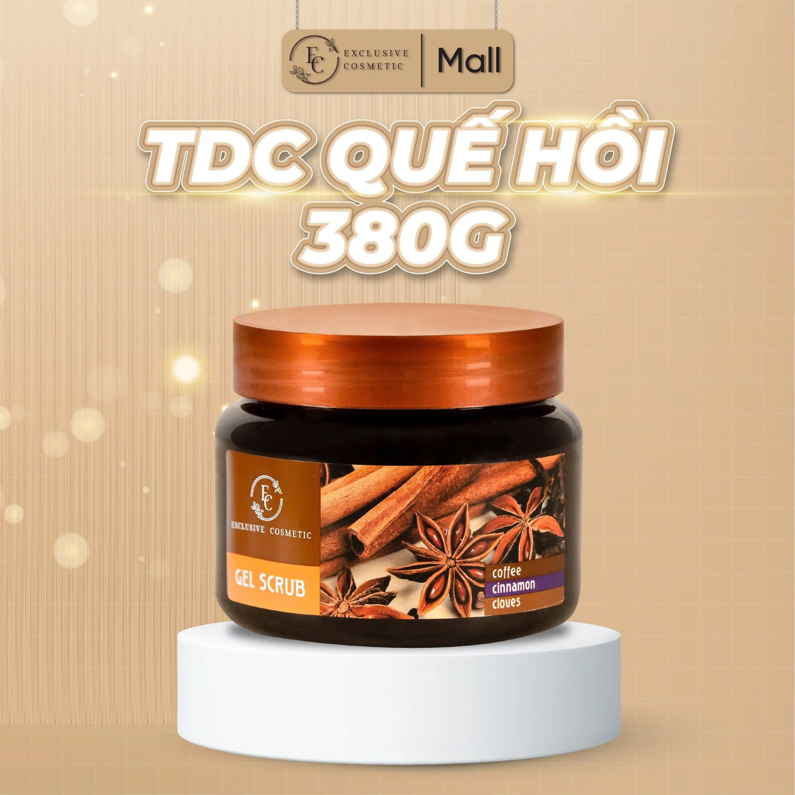 Tẩy Tế Bào Body Exclusive Cosmetic Quế Hồi Cà Phê Giúp Da Trắng Sáng Mịn Màng Dưỡng Body Skincare Nữ