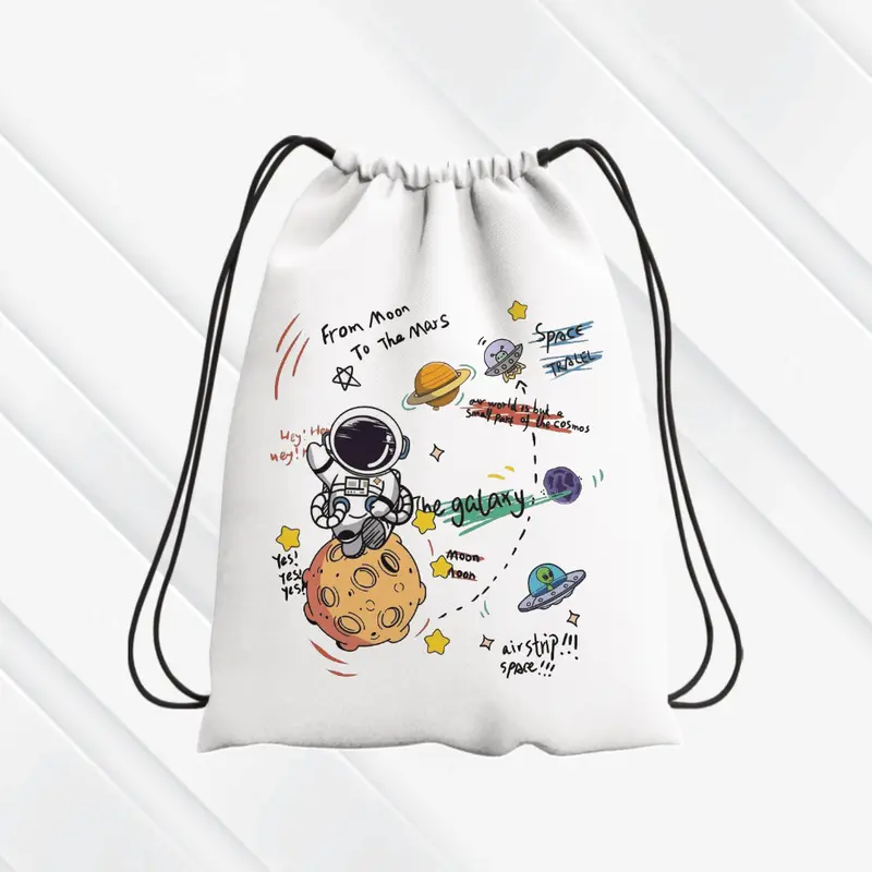 Tas Serut/Stringbag Fashion Anak Sekolah - Karakter ASTRONOT- Parasut Nylon 38cm x 30cm tasse 2025 4