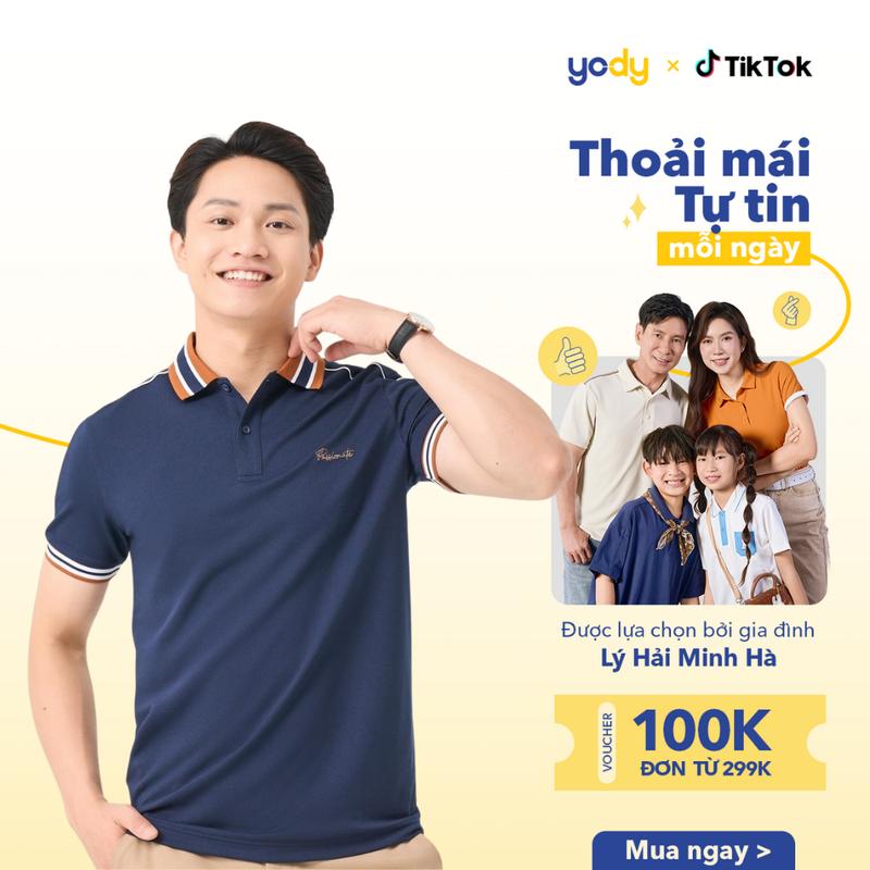 YODY ÁO Polo Nam S.Cafe Qique Thêu Ngực Thanh Lịch Dễ Phối Đồ MCPO25A480