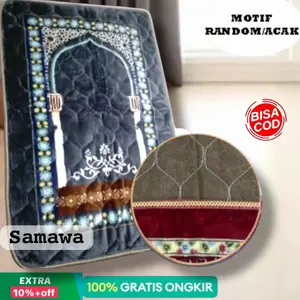 Sajadah Turkiye Quilting Motif Turki Muslim Tebal Empuk Ukuran Besar Bahan Busa Bulu Lembut Halus