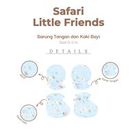 Gambar NARY - Mitten & Booties - Sarung Tangan Dan Sarung Kaki Bayi (1 Pack) - Safari Little Friends - Baby Blue Lambie dari Nary Baby Wear Kota Bandung 2 Tokopedia