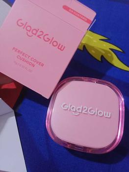 Product Review of 【Hot】Glad2Glow Perfect cover cushion dengan kandungan skincare mencegah kekusaman dan kulit kering sepanjang hari G2G Concealer Foundation Wajah Extract Mencerahkan Lasting Compact from l**a ☁** 1