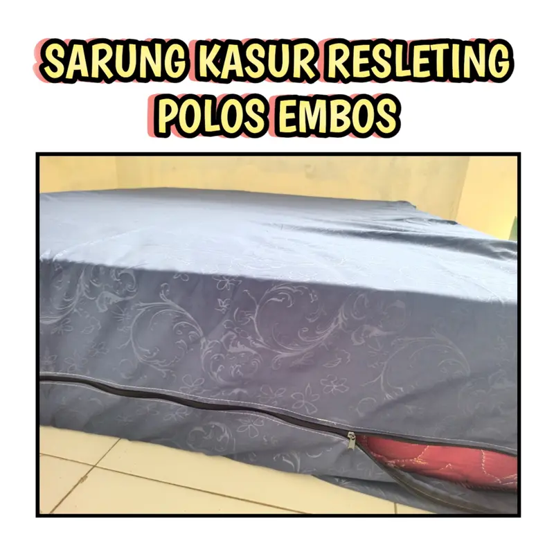 SARUNG KASUR RESLETING POLOS NO.1 180X200X20 BAHAN COTTON DISPERS 1