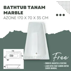 Bathtub Azone Marble Afur Kuningan Free Ongkir Jabodetabek