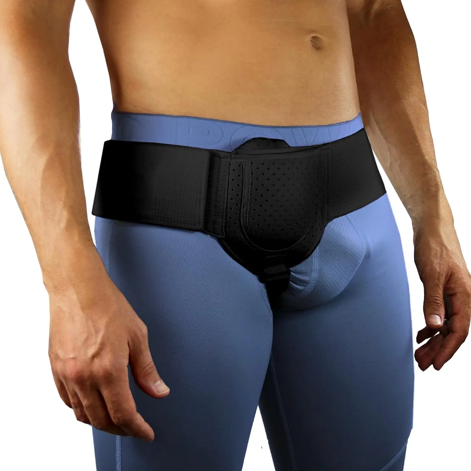 Hernia Belts for Men Inguinal, Hernia Belt for Women, Inguinal Hernia Support for Men, Hernia Truss for Left or Right Side, Groin Belt, Adjustable Waist Strap with Removable Compression Pads