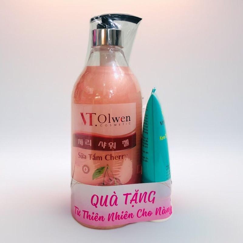 VT.Olwen Sữa Tắm Cherry 750ml Làm Trắng Sáng Da Giữ Ẩm Từ Thảo Mộc Thiên Nhiên Quà Tặng Kem Dưỡng Cho Nữ