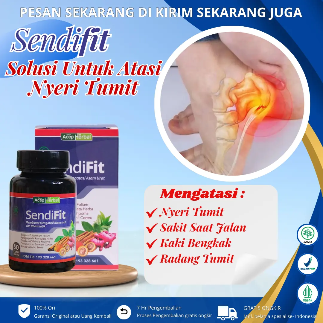 Sendifit Mengatasi Nyeri Tumit Telapak Kaki Panas Keram Kebas Reumatik Asam Urat Sakit Telapak Kaki 100% Asli Halal Bpom