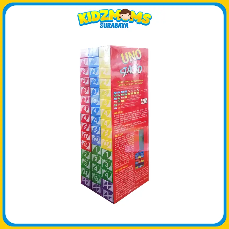 UNO Stacko Menara Balok Susun | Board Game Permainan Papan Family Blocks Tower 1