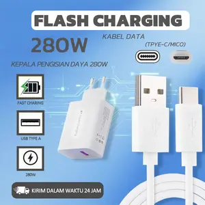 Adaptor Kepala Charger 280W QC3.0 Fast Charge SPESIFIKASI